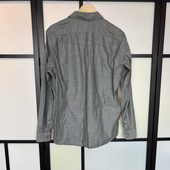 Hugo Boss Men's Shirt Size Large LARGE REGULAR  FIT Gray Stretch Preppy Business - Picture 10 of 13